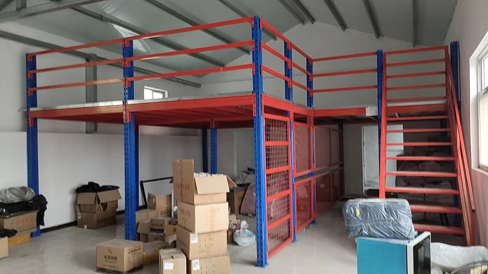 北京二層平臺(tái)搭建倉(cāng)庫(kù)閣樓平臺(tái)貨架庫(kù)房貨架